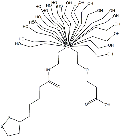 Lipoamido-dPEG(R)12-acid 구조식 이미지