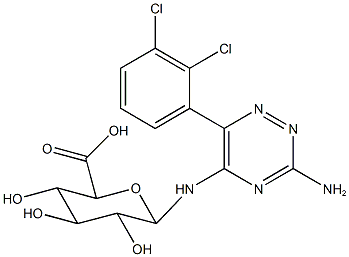 Lamotrigine 5-N-β-D-Glucuronide Structure