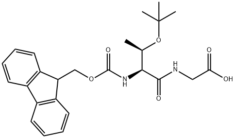 (9H-Fluoren-9-yl)MethOxy]Carbonyl Thr(tBu)-Gly-OH Structure