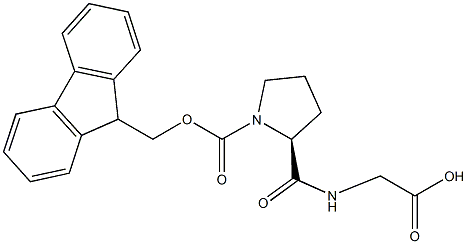 (9H-Fluoren-9-yl)MethOxy]Carbonyl Pro-Gly-OH Structure