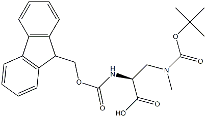 Fmoc-L-Dap(Boc, Me)-OH Structure