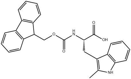 (9H-Fluoren-9-yl)MethOxy]Carbonyl L-Trp(2-Me)-OH Structure