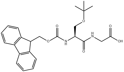 Fmoc-Ser(tBu)-Gly-OH Structure