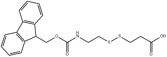 Fmoc-NH-ethyl-SS-propionic acid Structure