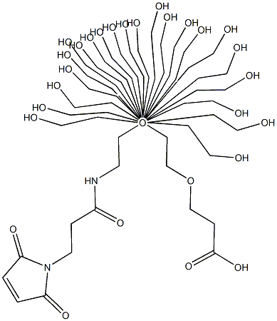 Mal-amido-PEG12-acid Structure