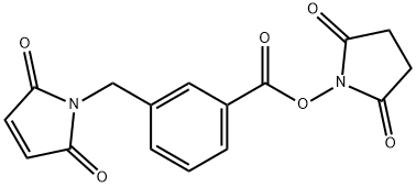 3-(MaleiMidoMethyl)-benzoic acid-NHS ester 구조식 이미지