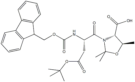 FMOC-ASP(OTBU)-THR(PSIME,MEPRO)-OH 구조식 이미지