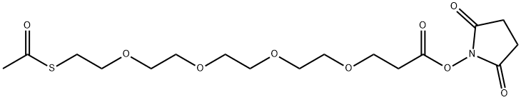 dPEG(R)4-SATA (S-acetyl-dPEG(R)4-NHS ester) Structure