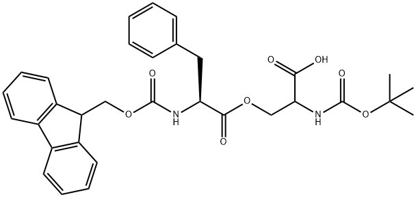 Boc-Ser(FMoc-Phe)-OH Structure