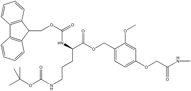 Fmoc-D-Orn(Boc)-AC TG 구조식 이미지