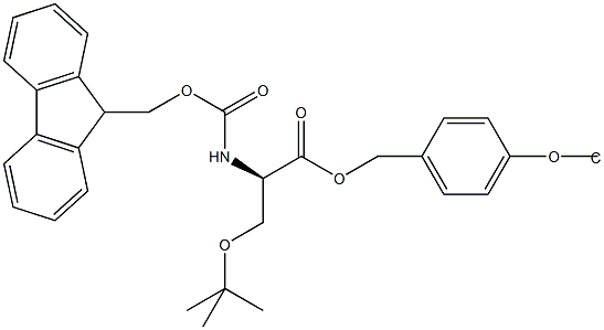 Fmoc-D-Ser(tBu)-Wang TG 구조식 이미지