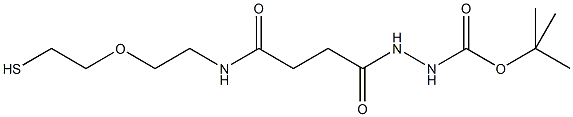 alpha-Thio-omega-t-butyloxycarbonyl-hydrazido poly(ethylene glycol) (PEG-MW 10.000 Dalton) 구조식 이미지