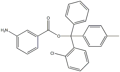 3-AMINOBENZOIC ACID-2-CHLOROTRITYL RESIN 구조식 이미지