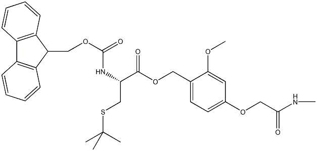 Fmoc-L-Cys(S-tBu)-AC TG 구조식 이미지