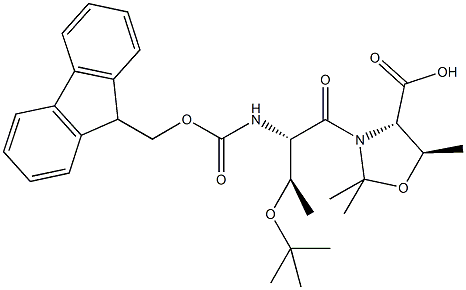 Fmoc-L-Thr(tBu)-L-Thr[PSI(Me,Me)Pro]-OH 구조식 이미지