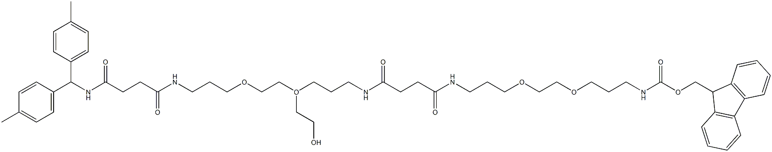 FMOC-NH-PEG MBHA RESIN Structure