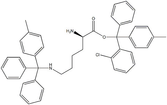H-D-LYS(MTT)-2-CHLOROTRITYL RESIN Structure