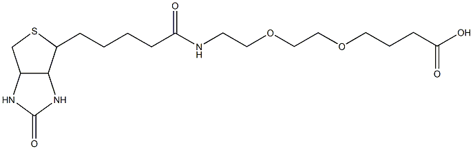 alpha-Biotin-omega-carboxy poly(ethylene glycol) (PEG-MW 10.000 Dalton) 구조식 이미지