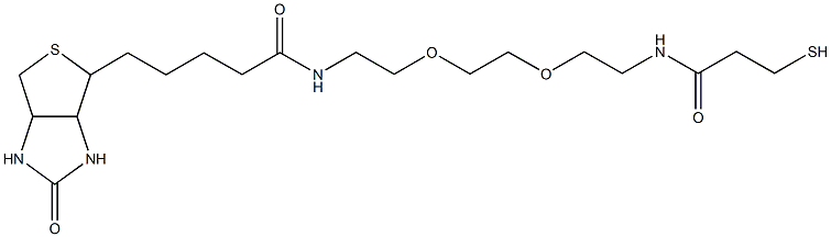 alpha-Biotin-omega-mercapto poly(ethylene glycol) (PEG-MW 10.000 Dalton) 구조식 이미지