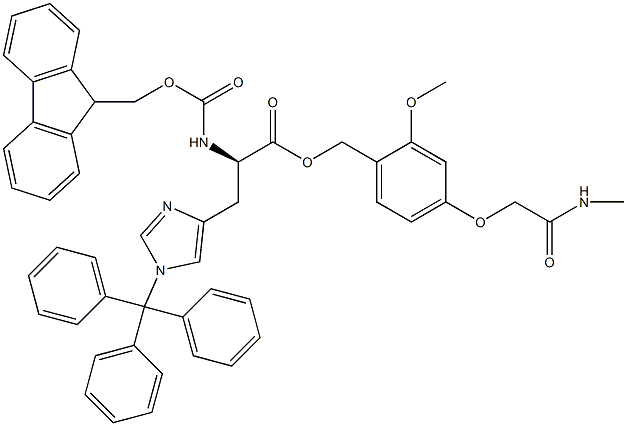 Fmoc-D-His(Trt)-AC TG Structure