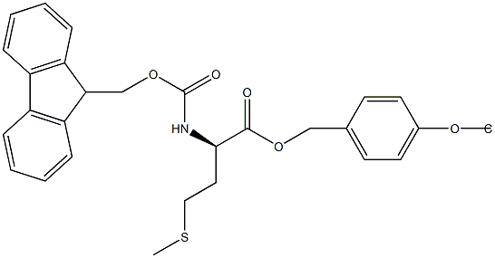 Fmoc-D-Met-Wang TG 구조식 이미지