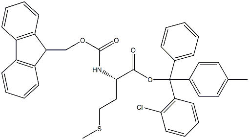 Fmoc-L-Met-2-chlorotrityl resin (100-200 mesh, > 0.5 mmol 구조식 이미지