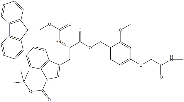 Fmoc-L-Trp(Boc)-AC TG 구조식 이미지