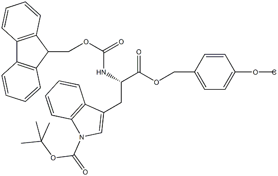 Fmoc-L-Trp(Boc)-Wang TG Structure