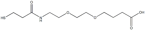 alpha-Thio-omega-carboxy poly(ethylene glycol) (PEG-MW 10.000 Dalton) Structure