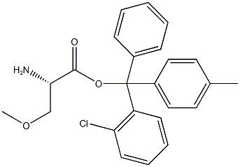 H-L-SER(ME)-2-CHLOROTRITYL RESIN 구조식 이미지