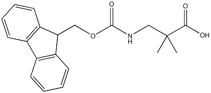 Fmoc-3-amino-2,2-dimethyl-propionic acid 구조식 이미지