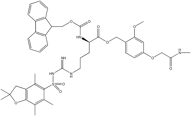 Fmoc-D-Arg(Pbf)-AC TG 구조식 이미지