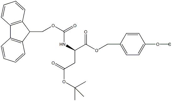 Fmoc-D-Asp(tBu)-Wang TG 구조식 이미지