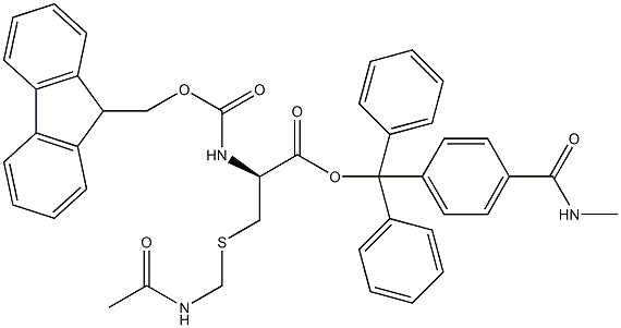 Fmoc-D-Cys(Acm)-Trt TG 구조식 이미지