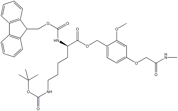 Fmoc-D-Lys(Boc)-AC TG 구조식 이미지