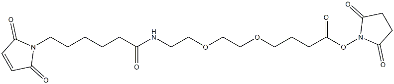 alpha-Maleinimido-omega-carboxy succinimidyl ester poly(ethylene glycol) (PEG-MW 10.000 Dalton) Structure
