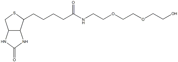 alpha-Biotin-omega-hydroxy poly(ethylene glycol) (PEG-MW 3.000 Dalton) Structure