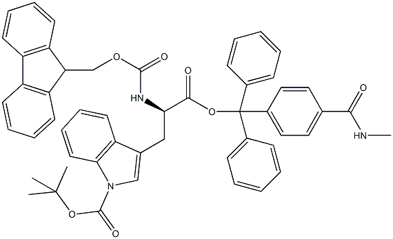 Fmoc-D-Trp(Boc)-Trt TG 구조식 이미지