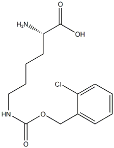 N-epsilon-(2-Chlorobenzyloxycarbonyl)-L-lysine 구조식 이미지