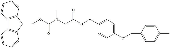 FMOC-SAR-WANG RESIN Structure