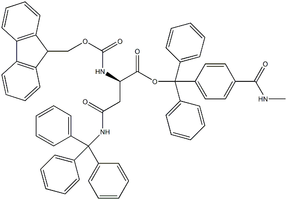 Fmoc-D-Asn(Trt)-Trt TG 구조식 이미지