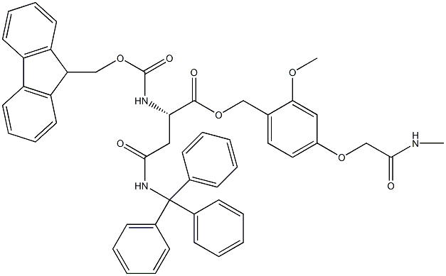 Fmoc-L-Asn(Trt)-AC TG 구조식 이미지