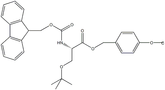 Fmoc-L-Ser(tBu)-Wang TG 구조식 이미지