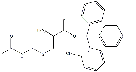 H-L-Cys(Acm)-2-chlorotrityl resin (100-200 mesh, > 0.4 mmol 구조식 이미지