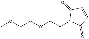 alpha-Methoxy-omega-ethyl-maleinimide poly(ethylene glycol) (PEG-MW 10.000 Dalton) 구조식 이미지
