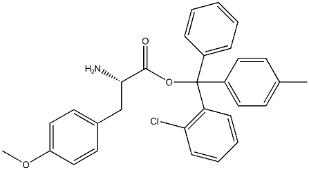 H-L-TYR(ME)-2-CHLOROTRITYL RESIN 구조식 이미지