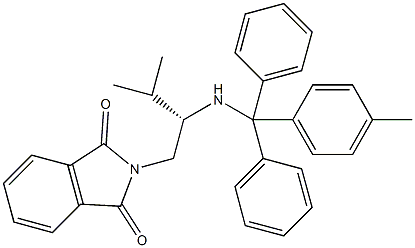(S)-N-PHTHALOYL-1,2-DIAMINO-3-METHYL-BUTANE-TRITYL RESIN 구조식 이미지
