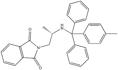 (S)-N-PHTHALOYL-1,2-DIAMINOPROPANE-TRITYL RESIN 구조식 이미지