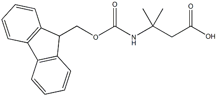 Fmoc-3-amino-3-methyl-butyric acid Structure