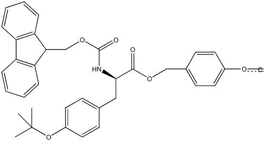 Fmoc-D-Tyr(tBu)-Wang TG 구조식 이미지